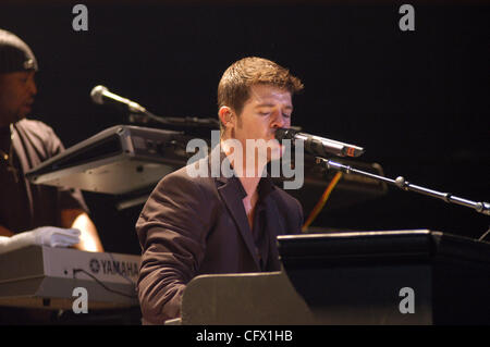 Robin Thicke during his opening set @ the Norva in Norfolk VA. March 18th Stock Photo