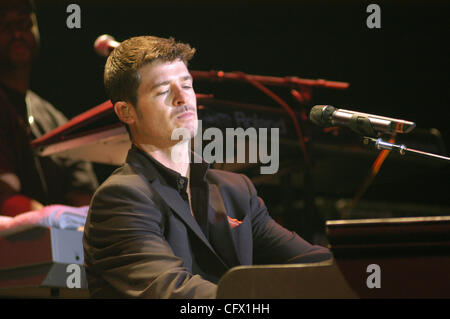 Robin Thicke during his opening set @ the Norva in Norfolk VA. March 18th Stock Photo