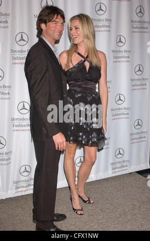 Mar 18, 2007; Los Angeles,  USA;  Actor JERRY O'CONNELL  and Actress REBECCA ROMIJN  at the Mercedes Benz 2007 Fall/Winter Los Angeles Fashion Week held at Smashbox Studios, Culver City.                               Mandatory Credit: Photo by Paul Fenton/ZUMA Press. (©) Copyright 2007 by  Paul Fent Stock Photo