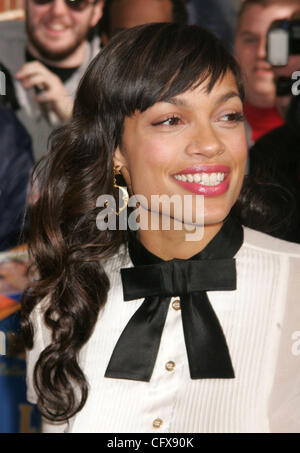 Mar 29, 2007 - New York, NY, USA - ROSARIO DAWSON at the Ed Sullivan Theater for her taping of 'The Late Show: With David Letterman' .   (Credit Image: © Nancy Kaszerman/ZUMA Press) Stock Photo