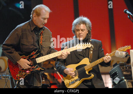 Apr. 14, 2007;  Nashville, TN USA;  Musician MARTY STUART performs live with Legenadary Guitarist and member of the Rock & Roll Hall of Fame JAMES BURTON live at The Grand Ole Opry located in Nashville.  Mandatory Credit: Photo by Jason Moore (©) Copyright 2007 by Jason Moore Stock Photo