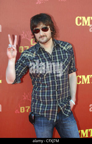 Apr 16, 2007 - Nashville, TN, USA - Musician ERIC CHURCH arrives at the 2007 CMT Music Awards that was held at Nashville Curb Center at Belmont University located in Nashville.  (Credit Image: © Jason Moore/ZUMA Press) Stock Photo