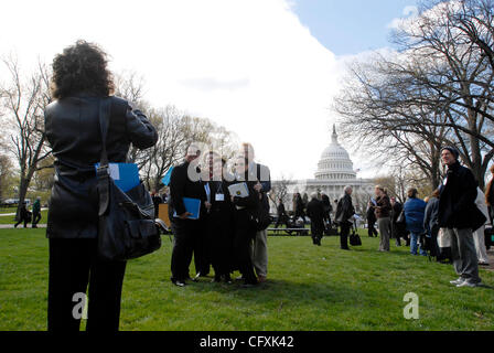 Apr 17, 2007 - Washington, DC, USA - Over 220 religious leaders from around the United States gather near the Capitol to express support for anti-discrimination legislation, including the Matthew Shepard hate crime bill, being considered in Congress.  (Credit Image: © Mark Murrmann/ZUMA Press) Stock Photo
