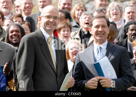 Apr 17, 2007 - Washington, DC, USA - HARRY COX, director of Human Rights Campaign's Religion and Faith program and JOE SOLOMONESE, president of Human Rights Campaign join over 220 religious leaders from around the United States near the Capitol to express support for anti-discrimination legislation, Stock Photo