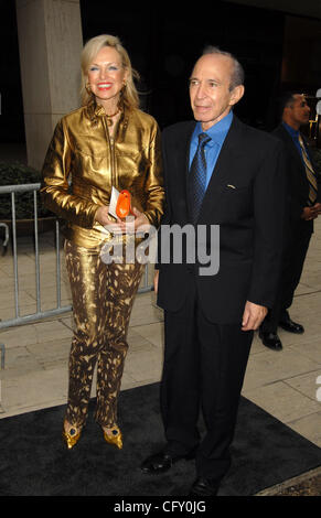 May 01, 2007 - New York, NY, USA - ELKE KRIVAT with BEN GAZZARA at the 'Paris Je T'aime' Yves Saint Laurent New York Premiere which took plac at the Paris theater. (Credit Image: © Dan Herrick-KPA/Dan Herrick/ZUMA Press) Stock Photo