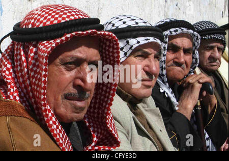 May 15, 2007 - Rafah Refugee Camp, Gaza Strip - Palestinians sit in the street in the Rafah refugee camp on the 59th anniversary of the 'Nakba (catastrophe ) Day'. (Credit Image: © Fady Adwan/ZUMA Press) Stock Photo