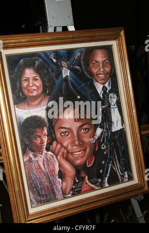 May 29, 2007 - Hollywood, California, U.S. - K53260EG.A PREVIEW OF THE JACKSON FAMILY AUCTION  AT THE HARD ROCK HOTEL AND CASINO, LAS VEGAS NV 05-28-2007.  -   2007.JACKSON FAMILY PORTRAIT(Credit Image: Â© Ed Geller/Globe Photos/ZUMAPRESS.com) Stock Photo