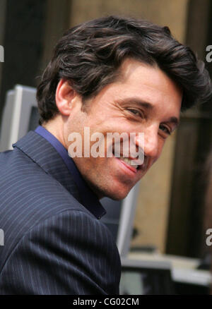 Jun 07, 2007 - New York, NY, USA - Actor PATRICK DEMPSEY films his new movie 'Made of Honor' outside of Saks Fifth Avenue.  (Credit Image: © Nancy Kaszerman/ZUMA Press) Stock Photo