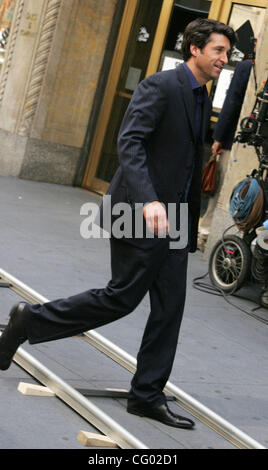 Jun 07, 2007 - New York, NY, USA - Actor PATRICK DEMPSEY films his new movie 'Made of Honor' outside of Saks Fifth Avenue. (Credit Image: © Nancy Kaszerman/ZUMA Press) Stock Photo