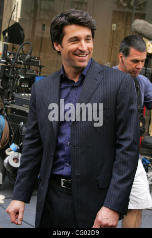 Jun 07, 2007 - New York, NY, USA - Actor PATRICK DEMPSEY films his new movie 'Made of Honor' outside of Saks Fifth Avenue. (Credit Image: © Nancy Kaszerman/ZUMA Press) Stock Photo