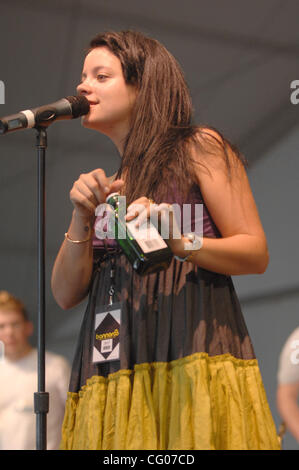 Jun 15, 2007 Manchester, TN; USA, Singer LILY ALLEN performs live as part of the 2007 Bonnaroo Music and Arts Festival that took place in Manchester. Copyright 2007 Jason Moore. Mandatory Credit: Jason Moore Stock Photo