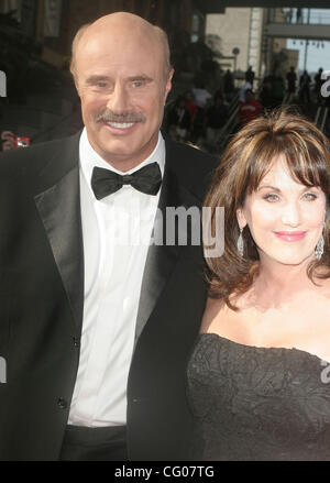 Jun 15, 2007; Hollywood, California, USA;  Dr. PHIL McGRAW and wife ROBIN  at the 34th Daytime Emmy Awards held at the Kodak Theater, Hollywood. Mandatory Credit: Photo by Paul Fenton/ZUMA Press. (©) Copyright 2007 by Paul Fenton Stock Photo