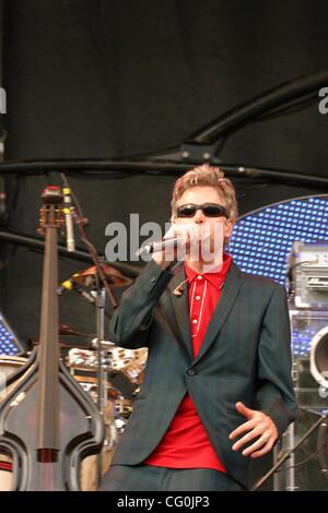 Jul 04, 2007 - Stockholm, SWEDEN - ADAM YAUCH (MCA) as musicians the 'Beastie Boys' perform live in concert at Grona Lund in Stockholm (Credit Image: © Ryan Noble/ZUMA Press) Stock Photo