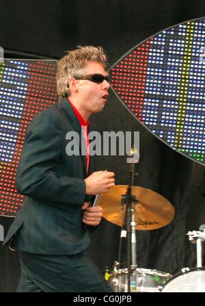 Jul 04, 2007 - Stockholm, SWEDEN - ADAM YAUCH (MCA) as musicians the 'Beastie Boys' perform live in concert at Grona Lund in Stockholm (Credit Image: © Ryan Noble/ZUMA Press) Stock Photo