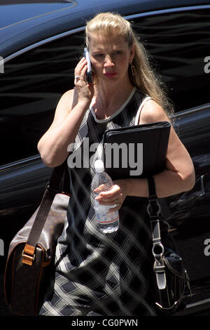 Jul 12, 2007 - Los Angeles, CA, USA - JODY 'Babydoll' GIBSON , former Hollywood Madam arrives at Phil Spector's murder trial,where she may be called as a witness. Trial started April 25, 2007. The 65-year-old producer is charged with murdering actress Lana Clarkson, star of the cult movie 'Barbarian Stock Photo