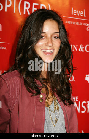 Jul 30, 2007 - Hollywood, CA, USA - CAROLINE D'AMORE arriving at the InspiRED Event at Mood in Hollywood.  Sponsored by MySpace.com, InspiRED helps African women and children living with AIDS. (Credit Image: © Camilla Zenz/ZUMA Press) Stock Photo