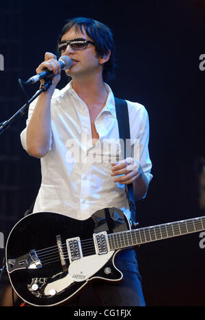 Aug. 13, 2007  Raleigh, NC; USA, Singer and Guitarist BRIAN MOLKO of the band Placebo performs live as the 2007 Projekt Revolution Tour makes a stop at Walnut Creek Amphitheatre located in Raleigh.  Copyright 2007 Jason Moore. Mandatory Credit: Jason Moore Stock Photo