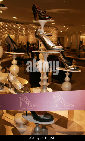 Aug 17, 2007 - New York, NY, USA - A view of shoes from the opening of 10022-Shoe, Saks Fifth Avenue's new shoe salon which is so big that it has it's own zip code. (Credit Image: © Nancy Kaszerman/ZUMA Press) Stock Photo