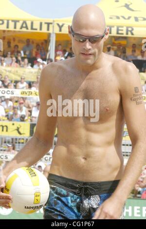 Aug. 25, 2007 - New York, New York, U.S. - 2nd Annual AVP Beach Volleyball tour held in Coney Island Brooklyn top players from around the country  compete for prize money     8- 25- 07     .     -   K54259BCO(Credit Image: Â© Bruce Cotler/Globe Photos/ZUMAPRESS.com) Stock Photo