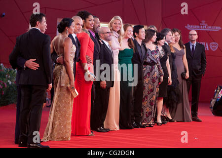 Sept. 3, 2011 - Venice, Italy - full cast on the red carpet before 'Contagion' movie directed by Steven Soderbergh  premiere during the 68th Venice International Film Festival (Credit Image: © Marcello Farina/Southcreek Global/ZUMAPRESS.com)