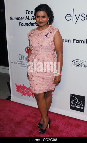 Sept. 11, 2011 - Los Angeles, California, U.S. - Mindy Kaling.Pink Party 2011 - Arrivals - held at Drai's Hollywood for Media, Hollywood, CA. September  10 - 2011.(Credit Image: © TLeopold/Globe Photos/ZUMAPRESS.com) Stock Photo