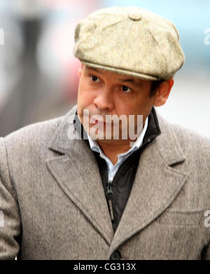 Craig Charles 'Coronation Street' stars arrive at the Granada Studios Manchester, England - 13.12.10 Stock Photo