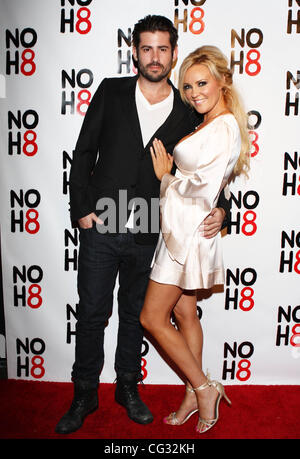 Nick Carpenter and Bridget Marquardt NOH8 Campaign 2nd Anniversary Celebration held at Wonderland Hollywood, California - 13.12.10 Stock Photo