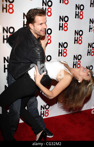 Louis Van Amstel and Mary-Margaret Humes  NOH8 Campaign 2nd Anniversary Celebration held at Wonderland Hollywood, California - 13.12.10 Stock Photo