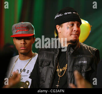 Bow Wow and Gudda Gudda  BET's '106 and Park' New Years Eve show New York City, USA - 31.12.10 Stock Photo