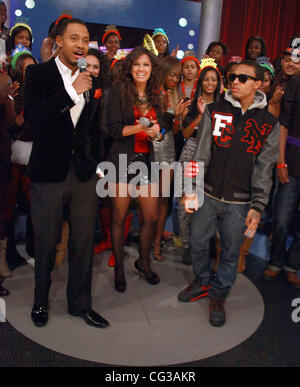Terrence J, Rosci, Bow Wow  BET's '106 and Park' New Years Eve show New York City, USA - 31.12.10 Stock Photo