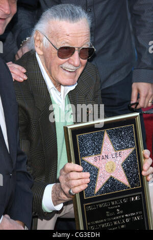 Stan Lee Stan Lee Hollywood Walk Of Fame Star Induction Ceremony Los Angeles, California - 04.01.11 Stock Photo