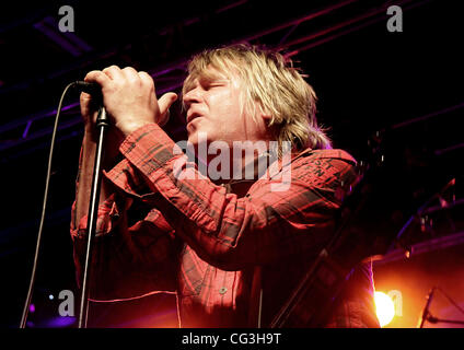 Mike Peters Big Country performing at Liverpool O2 Academy  Liverpool, England - 08-01-11 Stock Photo