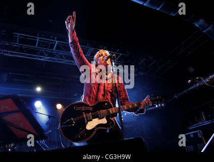 Mike Peters Big Country performing at Liverpool O2 Academy  Liverpool, England - 08-01-11 Stock Photo