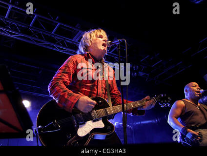 Mike Peters Big Country performing at Liverpool O2 Academy  Liverpool, England - 08-01-11 Stock Photo