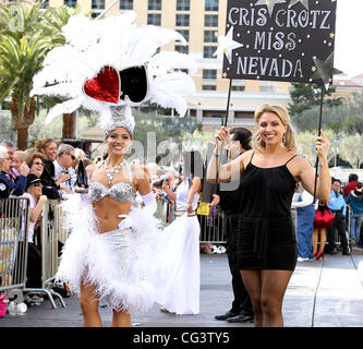 Miss Nevada Cris Crotz Miss America 2011 DSW Parade of Shoes at the Paris Resort and Casino Las Vegas, Nevada - 14.01.11 Stock Photo