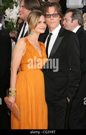 Kyra Sedgwick and Kevin Bacon 68th Annual Golden Globe Awards held at The Beverly Hilton hotel - Arrivals Beverly Hills, California - 16.01.11 Stock Photo