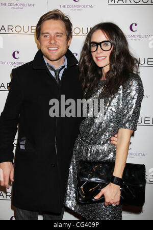 Abigail Spencer and Andrew Pruett The Cosmopolitan Grand Opening and New Year's Eve Celebration at Marquee Nightclub in The Cosmopolitan Las Vegas, Nevada - 31.12.10 Stock Photo