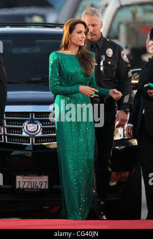 Angelina Jolie 68th Annual Golden Globe Awards held at The Beverly Hilton hotel - Arrivals Beverly Hills, California - 16.01.11 Stock Photo