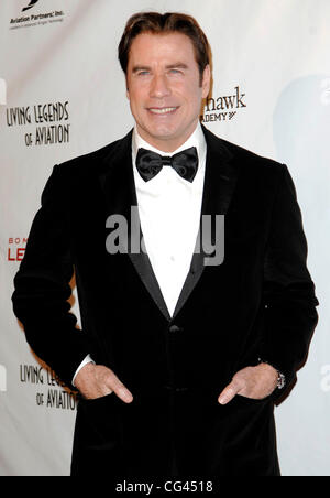 John Travolta The 8th Annual Living Legends of Aviation Awards at the Beverly Hilton - Arrivals Los Angeles, California - 21.01.11 Stock Photo