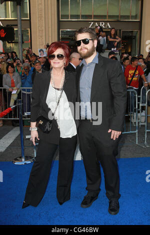 Sharon Osbourne and Jack Osbourne Gnomeo and Juliet World Premiere, held at the El Capitan Theatre - arrivals Hollywood, California - 23.01.11 Stock Photo