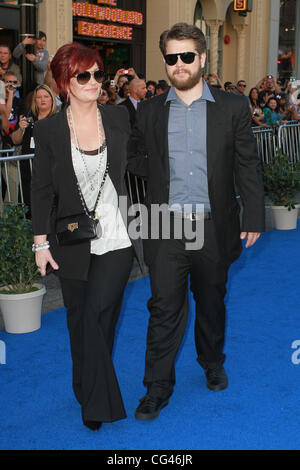 Sharon Osbourne and Jack Osbourne Gnomeo and Juliet World Premiere, held at the El Capitan Theatre - arrivals Hollywood, California - 23.01.11 Stock Photo