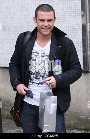 Danny Miller at the ITV studios London, England - 24.01.11 Stock Photo