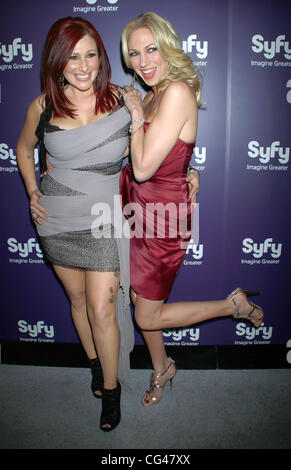 Tiffany, Debbie Gibson  The World Premiere of 'Mega Python Vs. Gatoroid' at the Ziegfeld Theater - Arrivals New York City, USA - 24.01.11 Stock Photo