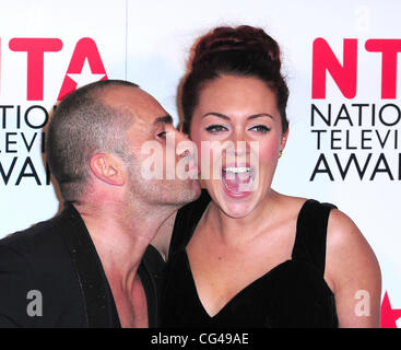 Louie Spence and Lacey Turner,  The National Television Awards 2011 (NTA's) held at the O2 centre - Winners Boards London, England - 26.01.11 Stock Photo