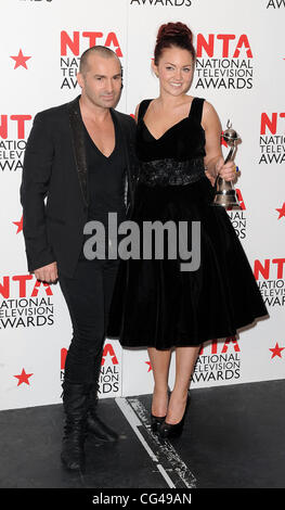 Louie Spence and Lacey Turner,  The National Television Awards 2011 (NTA's) held at the O2 centre - Winners Boards London, England - 26.01.11 Stock Photo