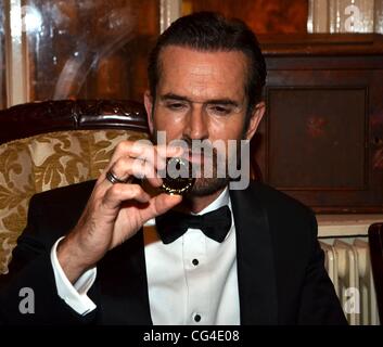 Rupert Everett  receives the Oscar Wilde Medal for Drama at the launch of the Wilde Festival in Trinity College.  Dublin, Ireland - 31.01.11. Stock Photo