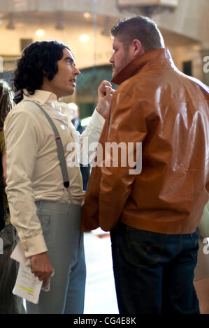 Russell Brand on the set of 'Arthur' inside Grand Central Terminal New York City, USA - 31.01.11 Stock Photo