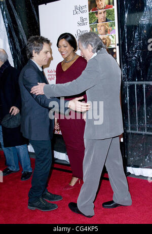 Grace Hightower, Robert De Niro and Ben Stiller The World Premiere of 'Little Fockers' held at the Ziegfield Theatre - Arrivals New York City, USA - 15.12.10 Stock Photo