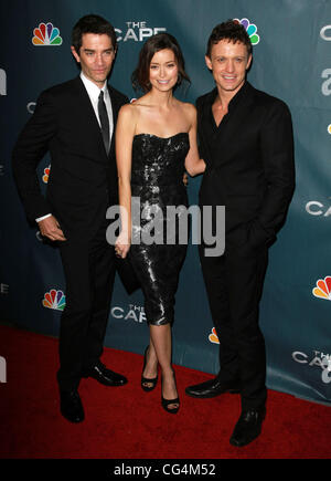 James Frain, Summer Glau, David Lyons Premiere Party for 'The Cape' Held At The Music Box Theatre Hollywood, California - 04.01.11 Stock Photo