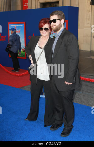 Sharon Osbourne and Jack Osbourne Gnomeo and Juliet World Premiere, held at the El Capitan Theatre - arrivals Hollywood, California - 23.01.11 Stock Photo